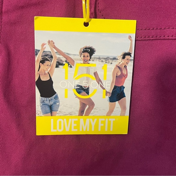 Stitch Fix 151 Berry Pink cuffed mid rise shorts size 14 - Picture 6 of 11